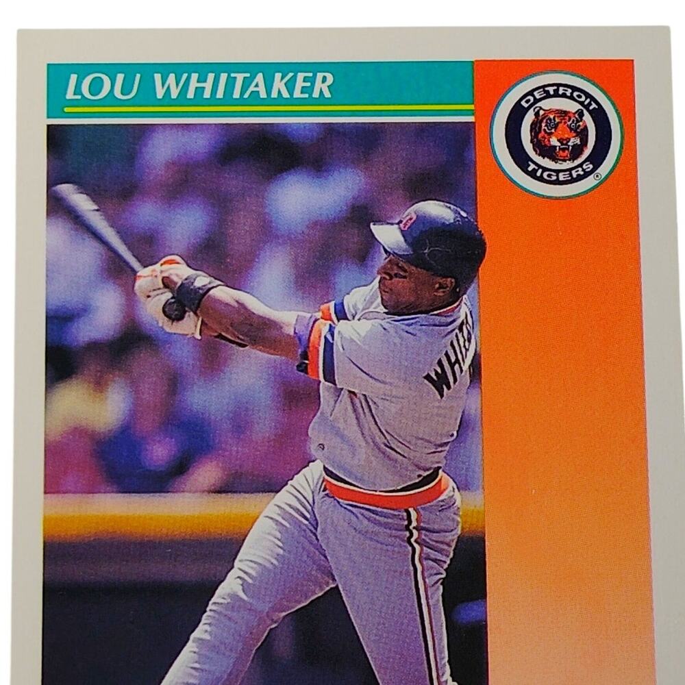 1992 Score Lou Whitaker #255 Detroit Tigers Second Baseman MLB Baseball NM